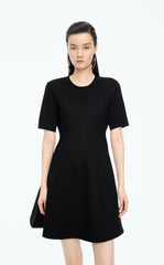 Dress / JNBY Pleated Mesh A-Line Short Sleeve Dress