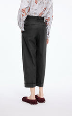 Pants / JNBY Wool Tapered Cropped Trousers