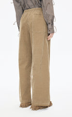 Pants / JNBY Wide-Leg Corduroy Drawstring Trousers