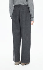 Pants / JNBY Wool-Blend Relaxed Tapered Trousers