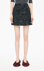 Skirt / JNBY Colored Pencil Floral A-Line Mini Skirt