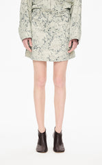 Skirt / JNBY Colored Pencil Floral A-Line Mini Skirt