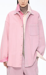 Jacket / JNBY Oversized Colorblock Denim Jacket