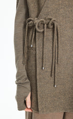 Vest / JNBY Double-Faced Collarless Wool Vest