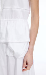 Dress / JNBY Cotton Blend A-Line Sleeveless Dress