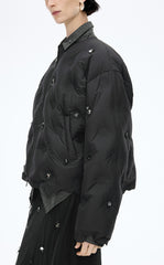 Down Coat / JNBY Oversized Beaded Cropped Down Coat