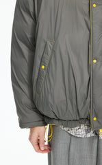 Down Coat / JNBY Oversized Jacquard Mid-Length Down Coat