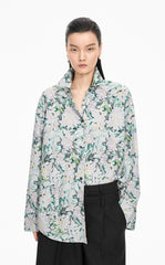 Shirt / JNBY Colored Pencil Floral Cotton Shirt