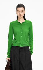 Sweater / JNBY Fitted Wool-Blend Knit Cardigan