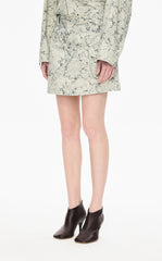 Skirt / JNBY Colored Pencil Floral A-Line Mini Skirt