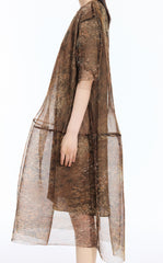 Dress / JNBY Kew Gardens Pleated Printed A-Line Dress