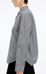 Shirt / JNBY Cotton Panel Long Sleeve Shirt