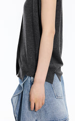 Sweater / JNBY Loose Wool Metallic Vest