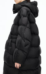 Down Coat / JNBY Deconstructed A-line Hooded Long Down Coat