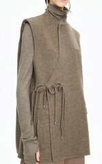 Vest / JNBY Double-Faced Collarless Wool Vest