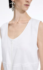 Dress / JNBY Cotton Blend A-Line Sleeveless Dress