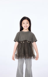 T-Shirt / jnby by JNBY Mesh Detail Kids T-Shirt