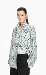 Shirt / JNBY Colored Pencil Floral Cotton Shirt