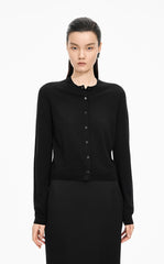 Sweater / JNBY Fitted Wool-Blend Knit Cardigan