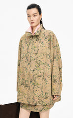 Jacket / JNBY Colored Pencil Floral Oversized Cotton Jacket