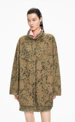 Jacket / JNBY Colored Pencil Floral Oversized Cotton Jacket