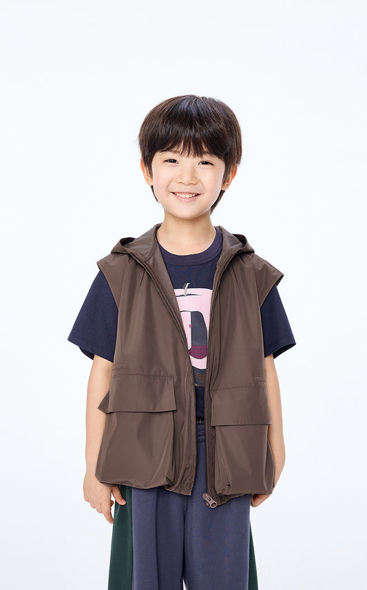Vest / jnby by JNBY Water-Repellent Hooded Kids Vest