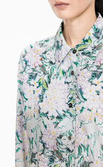 Shirt / JNBY Colored Pencil Floral Cotton Shirt