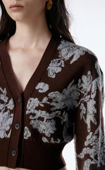 Sweater / JNBY V-neck Wool Cropped Cardigan