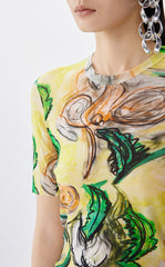 T-Shirt / JNBY Fitted Floral Art Tee