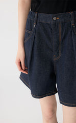 Shorts / JNBY Wide-Leg Rolled Denim Shorts