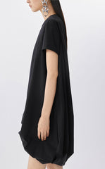 Dress / JNBY A-Line Pleated Cotton Blend Dress