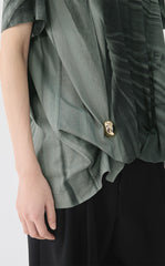 T-shirt / JNBY Wrinkled Print Cotton Tee