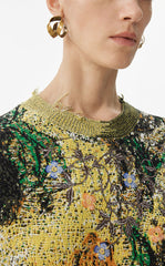 Sweater / JNBY Oversized Floral Knit Sweater