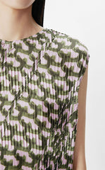 Dress / JNBY Sleeveless Geometric Print Dress