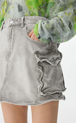 Skirt / JNBY A-Line Denim Mini Skirt