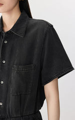 Jumpsuit / JNBY Rolled Tencel Denim Jumpsuit