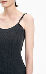 Sweater / JNBY Ribbed Slim Fit Merino Wool Tank Top
