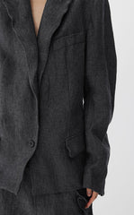 Blazer / JNBY Eco-Friendly Single-Button Linen Blazer