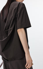 Shirt / JNBY Cotton Sateen Short Sleeve Shirt