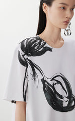 Dress / JNBY Tulip Print A-Line Dress