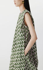 Dress / JNBY Geometric Print Sleeveless Dress