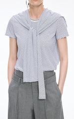 T-Shirt / JNBY Layered Deconstructed Cotton Tee