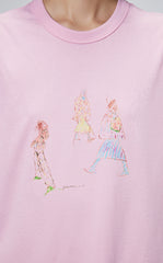 T-shirt / JNBY Funny Illustration Printed Round Neck T-shirt