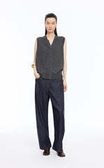 Sweater / JNBY Loose Wool Metallic Vest