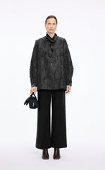 Blazer / JNBY Oversized 3D Jacquard Collarless Blazer