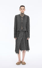 Skirt / JNBY Textured A-Line Midi Skirt