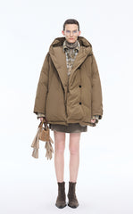 Jacket / JNBY Oversized Plaid Flocked Jacket