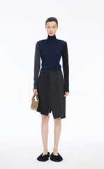 Skirt / JNBY A-line Irregular Cut Cotton Midi Skirt