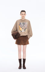 Shorts / JNBY A-Line Shearling Leather Shorts