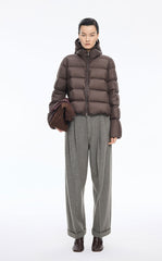 Pants / JNBY Pleated Cuffed Straight-Leg Trousers